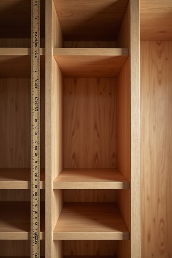 shelf depth depends on items and reachability