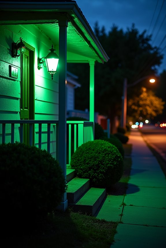 single green porch light signals veterans