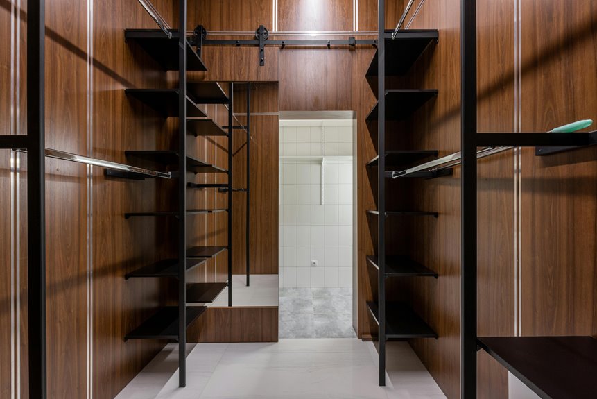 standard closet shelf depths by type
