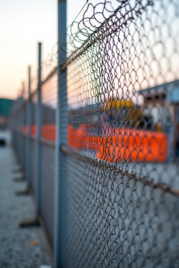 temporary fencing enhances site safety and access control