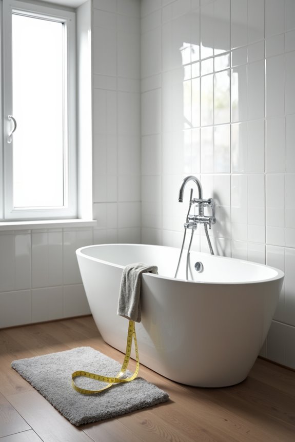 tub size depends on you space