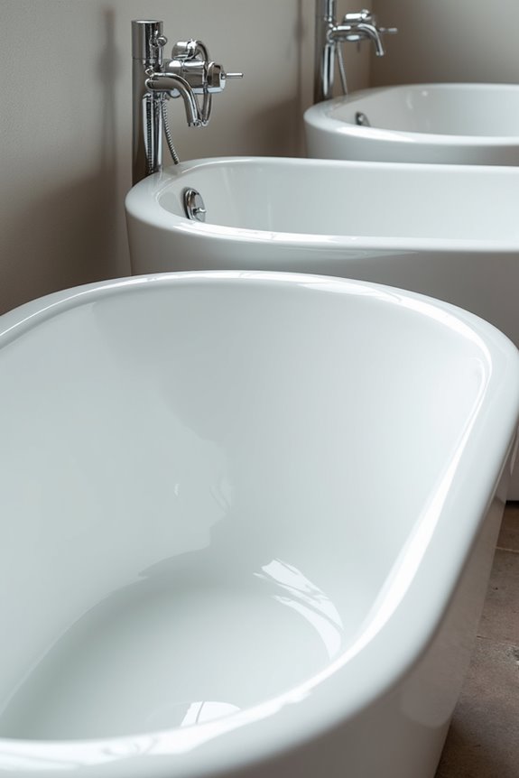 tub types size shape depth differences
