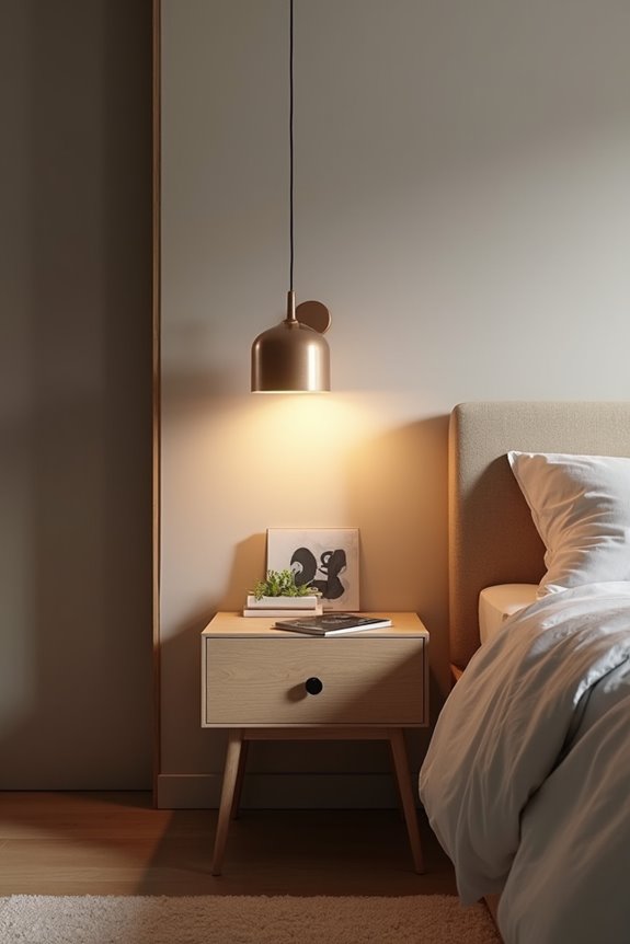 wall mounted floating nightstands offer space saving customizable height