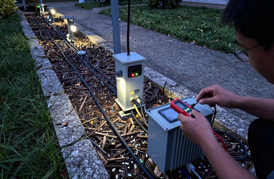 buried low voltage wiring checks