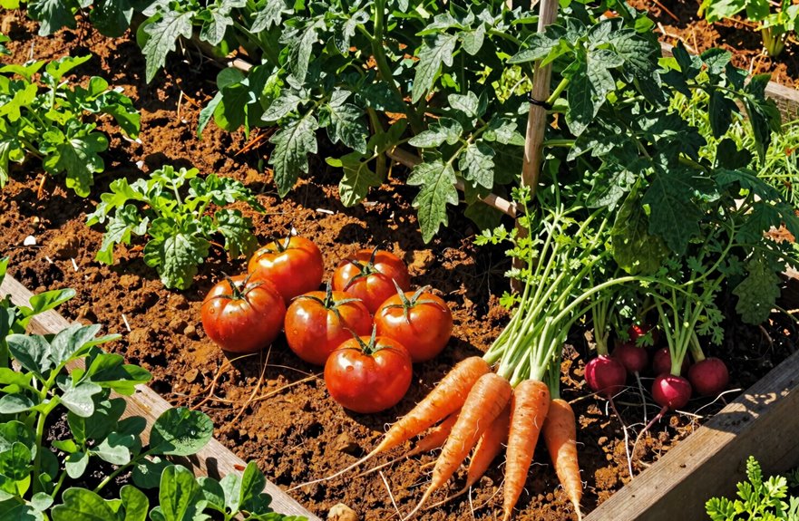 deep sideways tomato planting success
