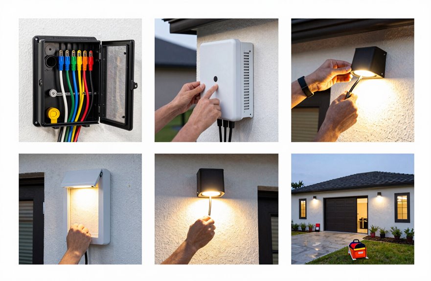 enbrighten weatherproof low voltage setup