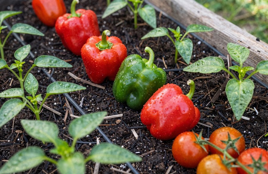 raised beds heat peppers early harvest
