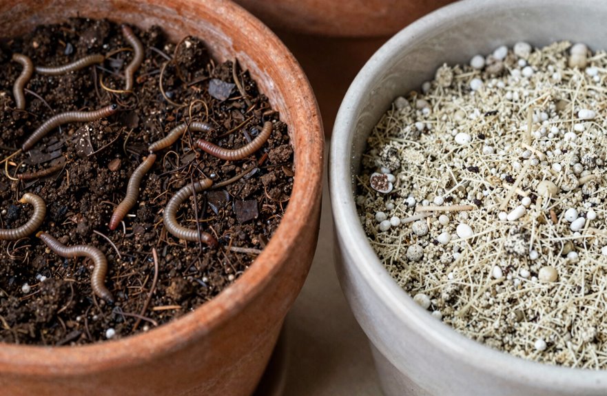 soilless base with auxiliaries