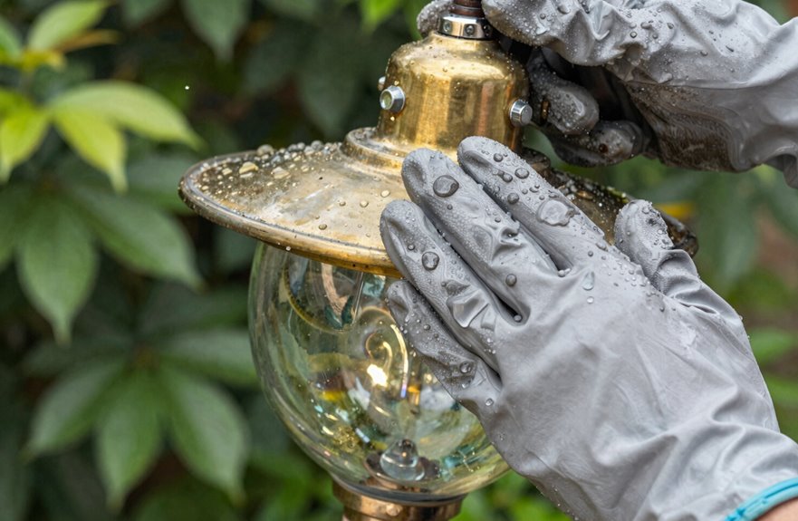 tire shine brightens outdoor fixtures