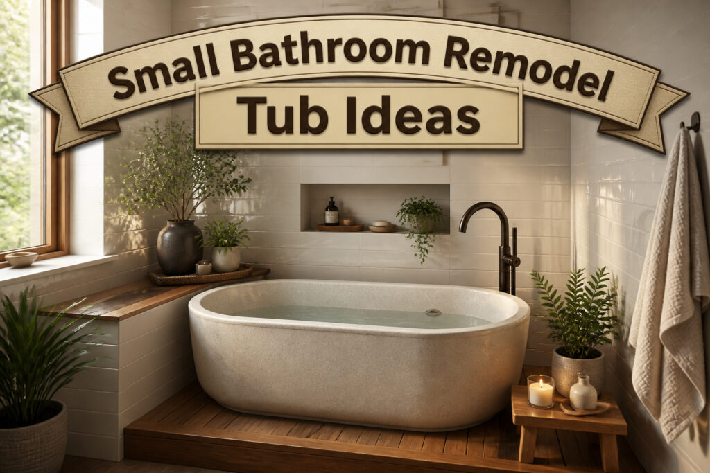 Different small bathroom tubs displayed for remodeling ideas.