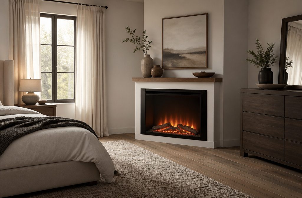 7 Corner Electric Fireplace Ideas for Your Bedroom